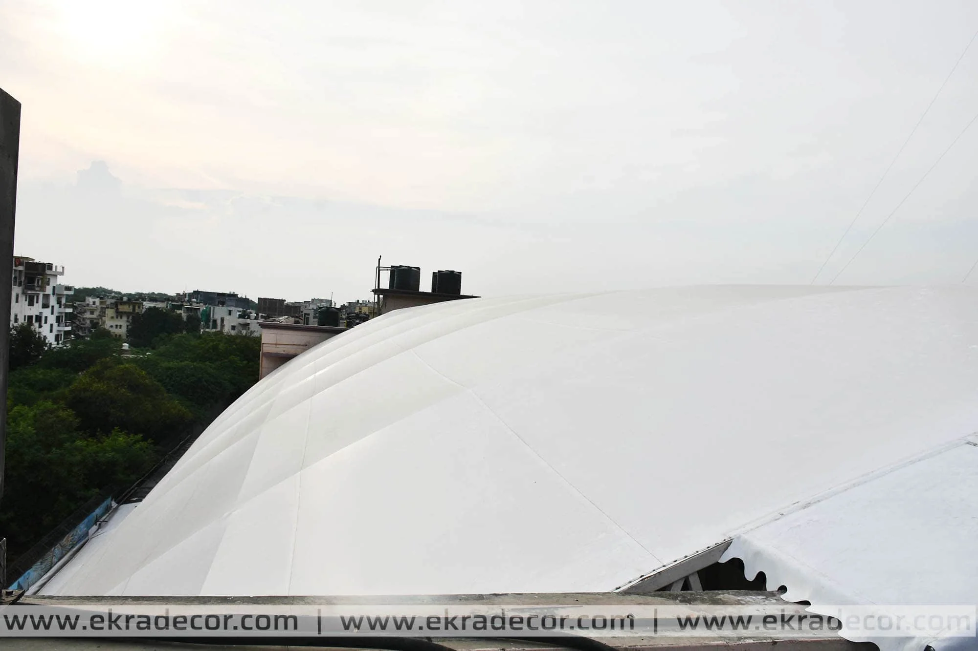 Tensile structure at G.D. Goenka School, Vasant Kunj